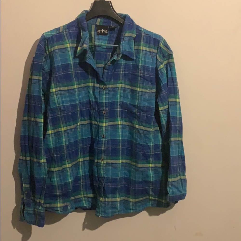 cg.l.cg 2x cool colors flannel long sleeve